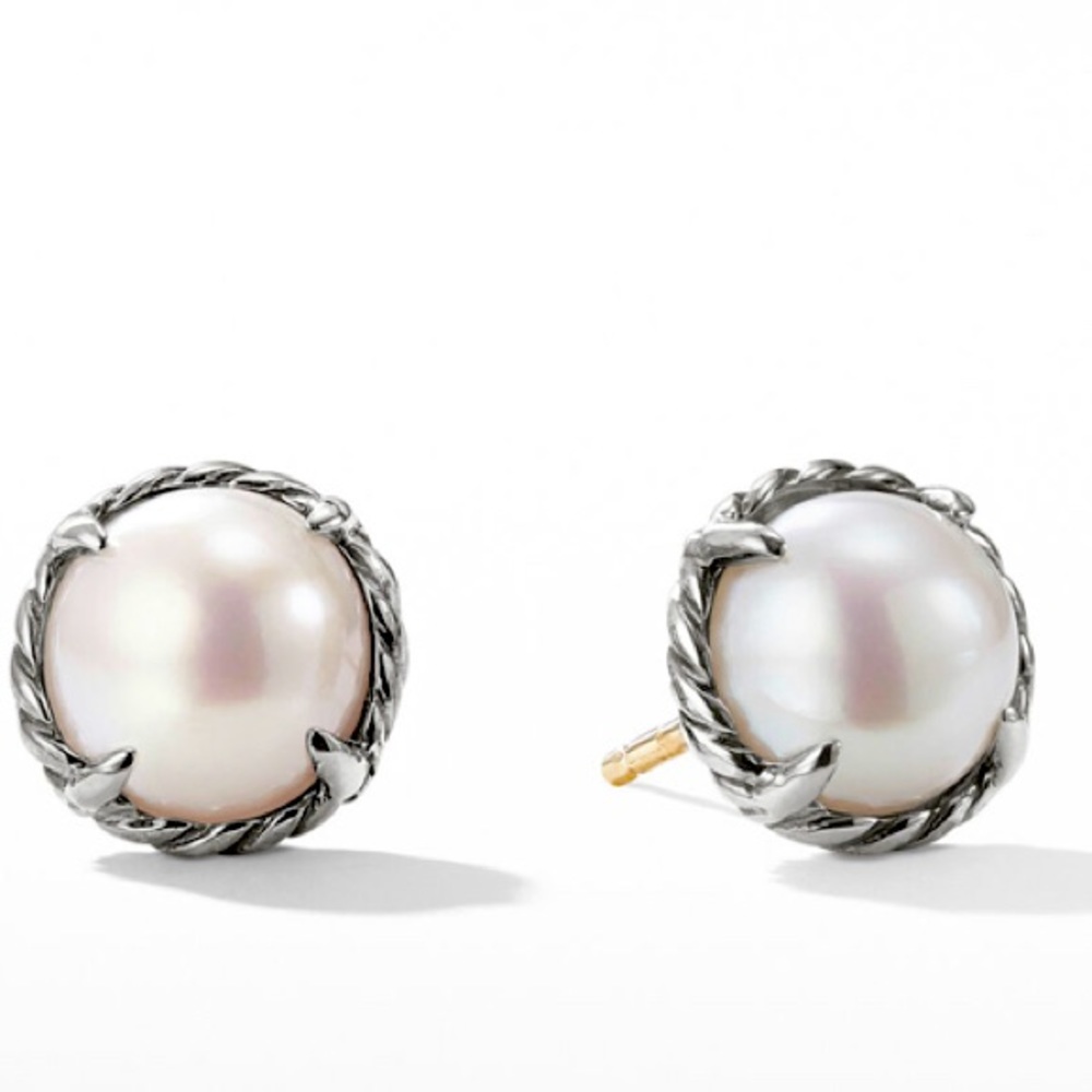David Yurman Petite Chatelaine® Stud Earrings with Pearls